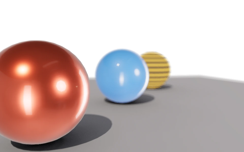 With depth of field